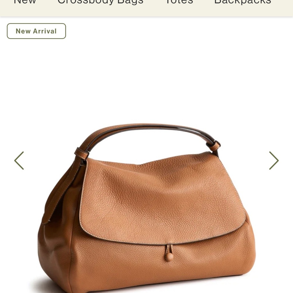 Vera Bradley Tan Brown Leather Shoulder Bag